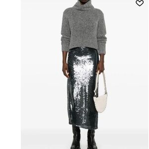 ALLSAINTS Opal sequined midi skirt M NWOT Never Worn